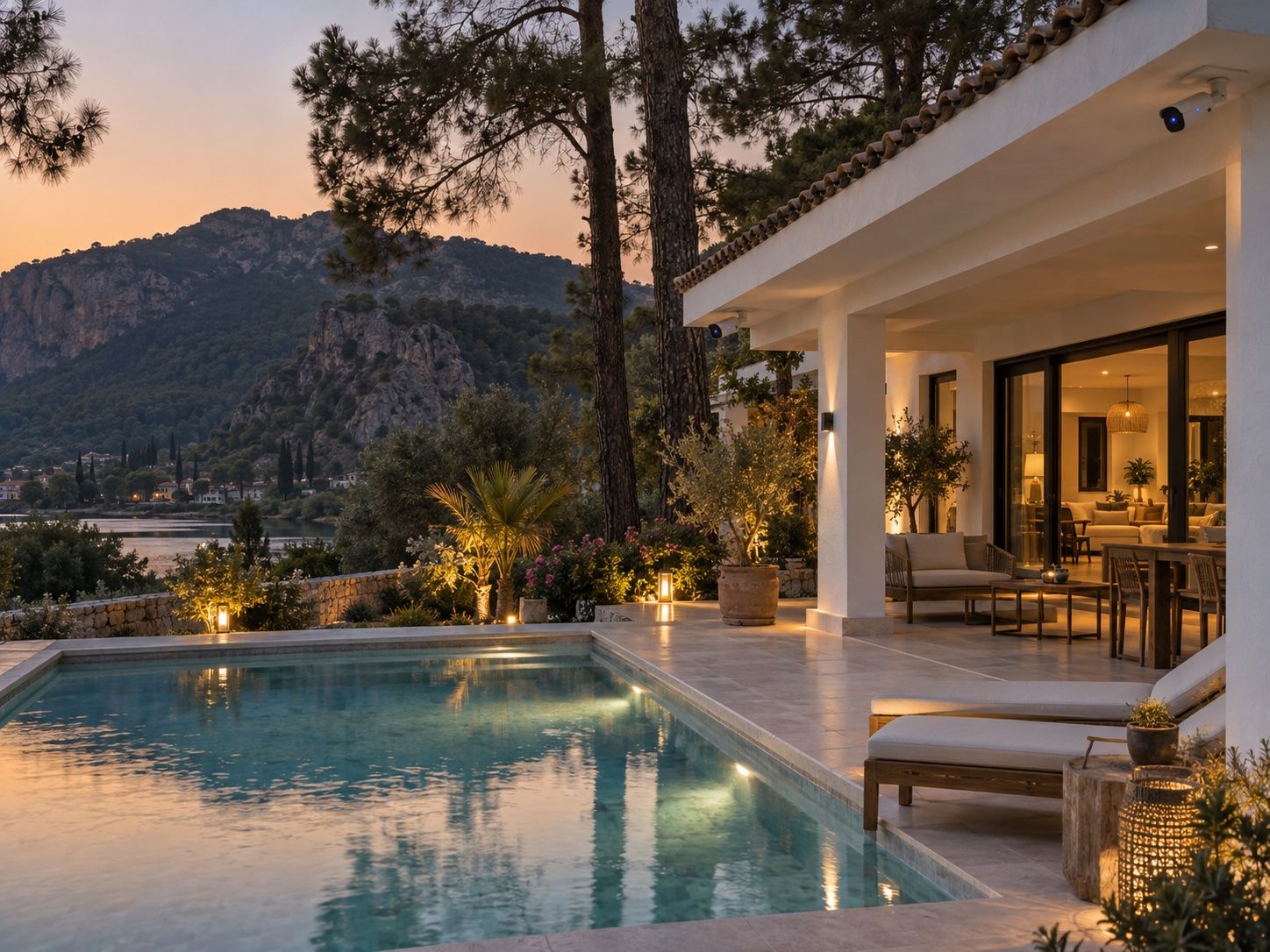 Villa için dış mekân kamera sistemi